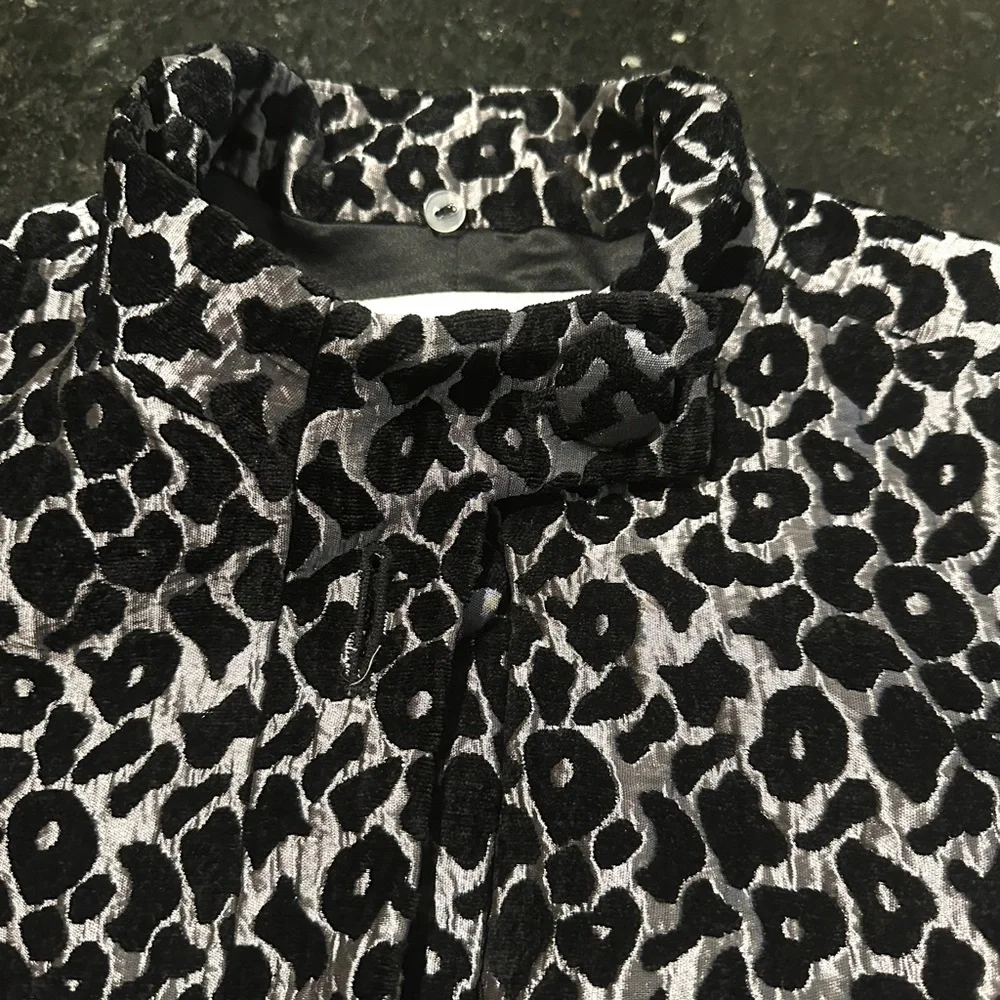 Rachel Roy Textured Velvet & Silk Blend Lightweight Coat Jacket Size 6 - Picture 13 of 15